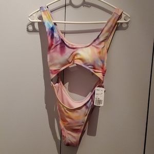 Forever 21 Tie-dye One Piece Swimsuit